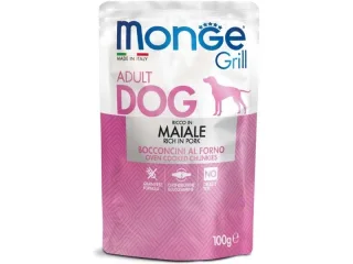 Monge Grill Chunkies - Hrana umeda super-premium - Porc - 100g