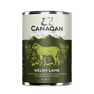 Hrana umeda pentru caini Canagan Grain Free cu miel si peste alb 400 g