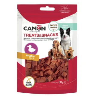 Recompense pentru caini Camon Cubulete Rata 80 gr