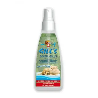 Spray dentar pentru animale Gill's: 100 ml, igienă orală câini și pisici