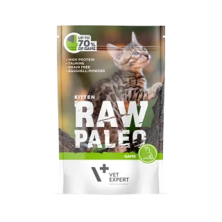 Hrana umeda pentru pisici, RAW PALEO KITTEN, carne de vanat, 100 g