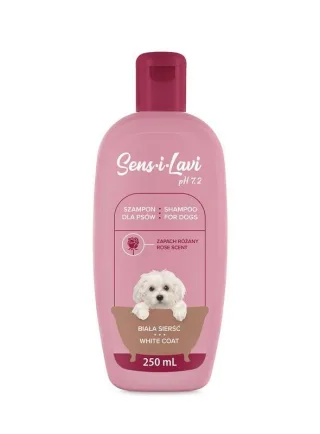 Sampon pentru caini cu blana alba, SENS-I-LAVI, 250 ml