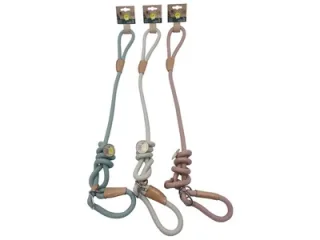 Lesa pentru caini, alba, ECO, Ø 1.2 cm, lungime 150 cm, pentru caini cu greutate de pana la 25 kg