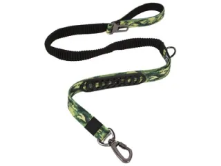 Lesa multifunctionala pentru caini, camuflaj, bungee cu absorbtie zero a socurilor, lungime 120-170 cm, pentru caini cu greutate de pana la 48 kg