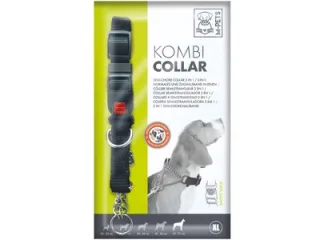 Zgarda cu sistem de semi-choke, neagra, reglabila, 2.5 cm x 51-71 cm, marime XL