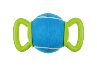 Jucarie pentru caini HANDY Ball M-PETS, verde &albastru, 23,5x12,7x12,7 cm