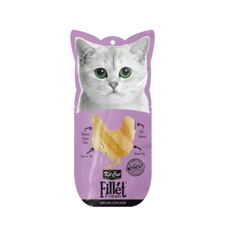 Recompense lichde pentru pisici Kit Cat Fillet Fresh, pui la gril, 30g