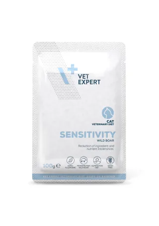 Hrana umeda monoproteica pentru pisici Vet Expert Sensitivity Cat, 100g