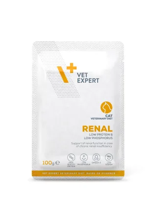 Dieta veterinara umeda pentru pisici cu insuficienta renala Vet Expert Renal Cat, 100 g