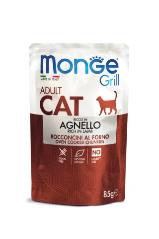 Monge Grill Chunkies Cat - Hrana umeda super-premium - Miel - 85g