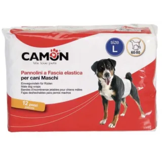 Scutece pentru caini masculi Camon L, 12 bucati