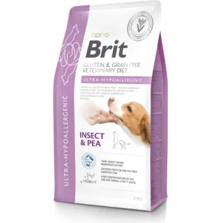 Hrana uscata hipoalergenica pentru caini Brit Grain Free VD Ultra-Hypoallergenic, 2 kg