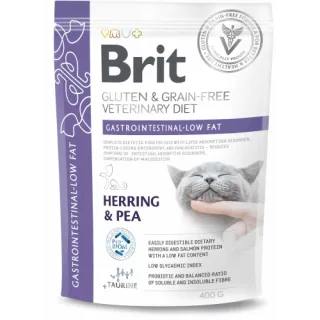 Hrana uscata pentru pisici Brit Grain Free VD Gastrointestinal Low Fat 400 gr