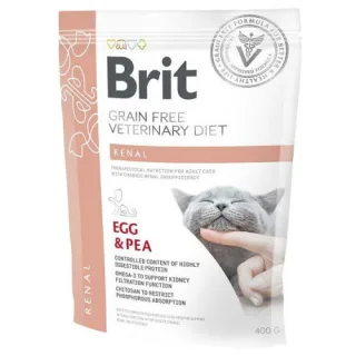 Hrana uscata pentru pisici Brit Grain Free VD Renal 400 gr, EXPIRA 16.10.2026