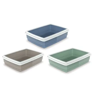 Litiera pentru pisici: 54x40x12 cm, cu margine detașabilă