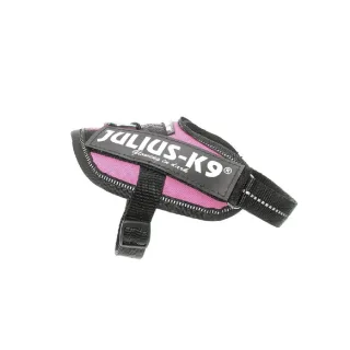 Ham ergonomic K9 Power Baby, roz, impermeabil, reflectorizant, 29-36 cm