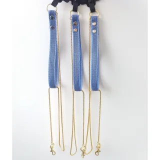 Lesa metalica nichelata pentru expozitii canine, aurie, lungime 1.1 m, latime 3 mm