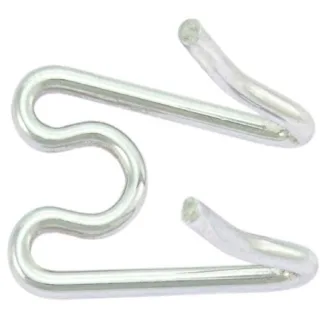 Zala metalica pentru prelungire zgarda de forta, argintie, din otel de inalta rezistenta, grosime 4 mm