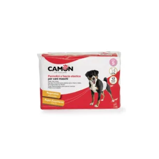 Scutece pentru caini masculi Camon S, 12 bucati