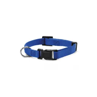 Zgarda chinga textila 10 mm/20 - 35 cm albastru