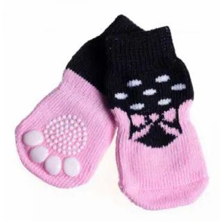 Sosete antialunecare Pink 4 buc - M