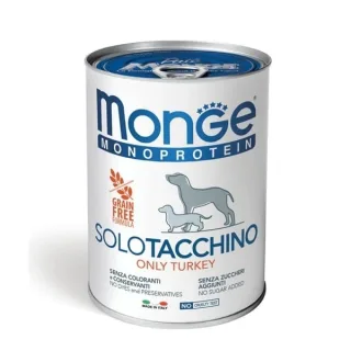 Monge Monoprotein Pate - Hrana umeda super-premium - Curcan - 400g