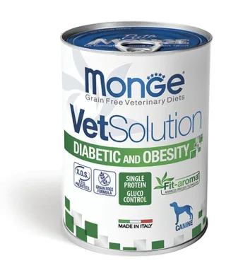 Monge VetSolution Diabetic & Obesity, Pachet 10 X 400g