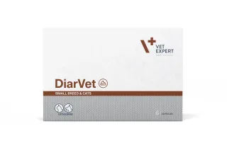 Supliment pentru caini si pisici cu diaree Vet Expert DiarVet Twist-Off, 2 x 6 capsule