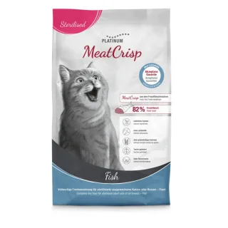 Platinum MeatCrisp, Hrana uscata pentru pisici adulte, cu peste, 3 kg