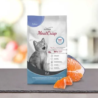 Platinum MeatCrisp, Hrana uscata pentru pisici junior, cu pui, 1.5 kg