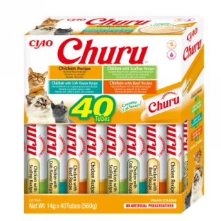Churu Cat Varieties Recompense Cremoase cu Pui 40 buc