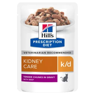 Hills PD FELINE K/D BEEF 12x85 G (PLICURI)