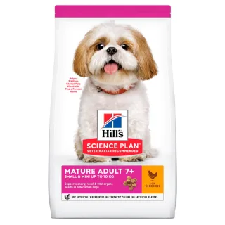 Hills SP CANINE MATURE S&M CHK, hrana uscata pentru caini maturi de talie mica si mini, cu pui, 1.5 KG