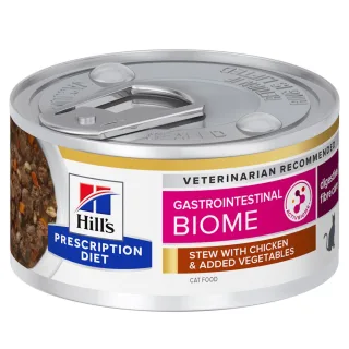 Hills PD FELINE GI BIOME CHK & VG STEW 82 G