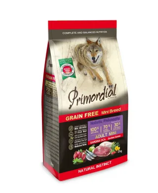 Primordial Grain-Free Holistic Dog Adult Mini cu Sardine si Gasca, 6 kg
