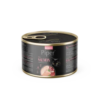 Hrana umeda pentru pisici PIPER CAT, somon, conserva 185g