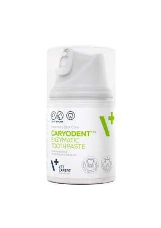Pasta de dinti enzimatica pentru caini si pisici Vet Expert Caryodent, 50 ml