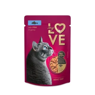My Love Cat: Hrana umedă completă, Pește, 85g