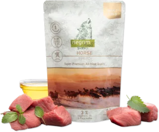 Pouch Isegrim Dog Adult Monoprotein cu Carne de Cal 410 Gr