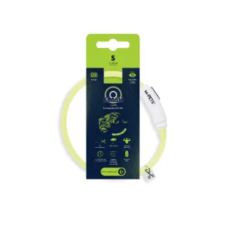 10855399 FLASH LED rechargeable collar S Green
