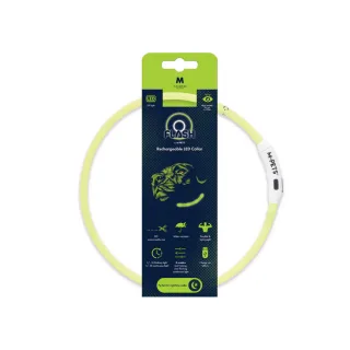 10855599 FLASH LED rechargeable collar M Green
