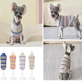 Pulover tricotat fancy color Nr 30