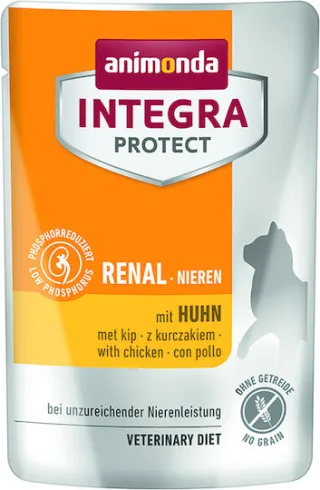 Hrana umeda pentru pisici, Integra Protect Renal, cu pui, 1 X 85 gr