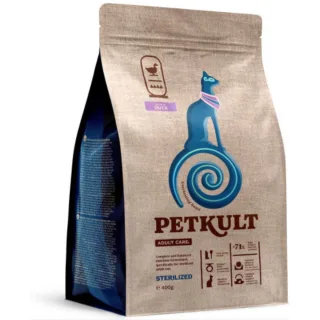 PETKULT Adult Care Sterilised, Rață, hrană uscată pisici sterilizate, 400g