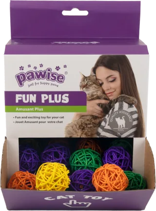 Pawise Fan Plus Box Wilow Ball Set de 36 Buc