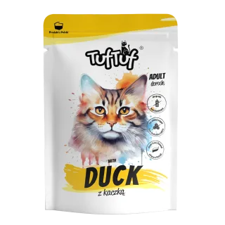 TUF TUF CAT- Hrana umeda cu RATA- plic 100G