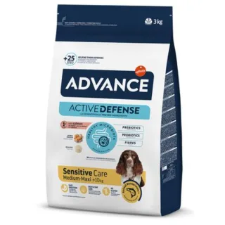 ADVANCE Sensitive Care Medium & Maxi, M-XL, Somon și Orez, hrană uscată câini, sistem digestiv, 12kg ADVANCE Sensitive Care Medium & Maxi, M-XL, Somon și Orez, hrană uscată câini, sistem digestiv, 3kg