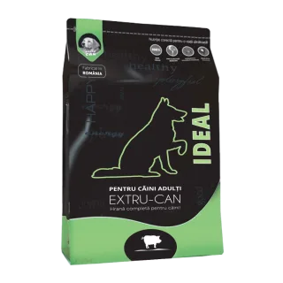 Extru-Can Ideal, hrana uscata pentru caini adulti, cu pui, 10 kg