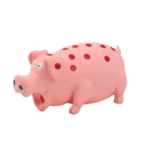 Jucarie porc latex Uniq Pink 18 cm