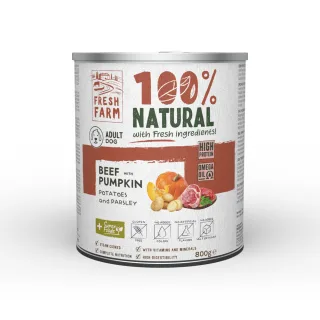 Fresh Farm Coarse pate with beef, pumpkin, potatoes and parsley 800 gr